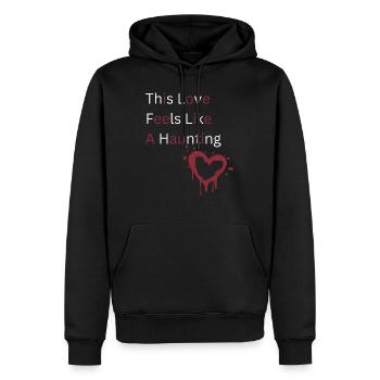 This Love Feels Like A Haunting Shirt - Romantique - Sweat à capuche Premium bio Homme - noir - Devant - Nico (187cm)