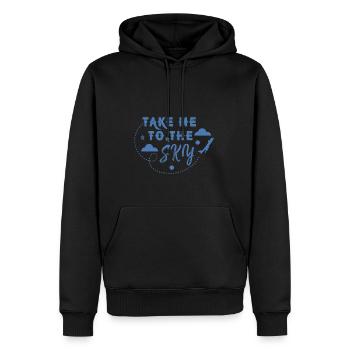 Heißluftballon & Ballon Fahrer Geschenk - Männer Premium Bio Hoodie - Schwarz - Vorne - Nico (187cm)