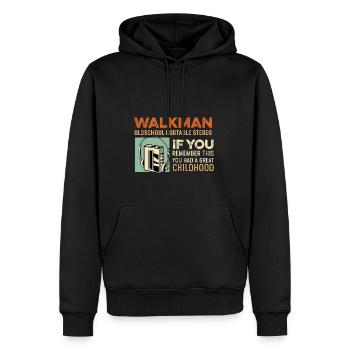 Tolle Kindheit Musiker Geschenk - Männer Premium Bio Hoodie - Schwarz - Vorne - Nico (187cm)