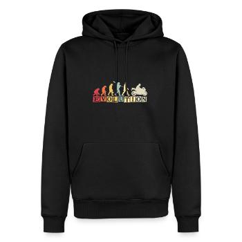 Moto Evolution Vintage Superbike Biker - Sweat à capuche Premium bio Homme - noir - Devant - Nico (187cm)