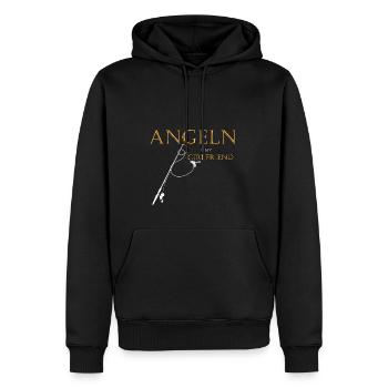 Angler Zubehör Fischen Sportfischen Angel Geschenk - Männer Premium Bio Hoodie - Schwarz - Vorne - Nico (187cm)