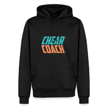 Cadeau d’entraîneur d’encouragement chorégraphe - Sweat à capuche Premium bio Homme - noir - Devant - Nico (187cm)