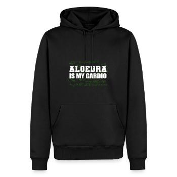 Mein Cardio Math -Major Geschenk - Männer Premium Bio Hoodie - Schwarz - Vorne - Nico (187cm)
