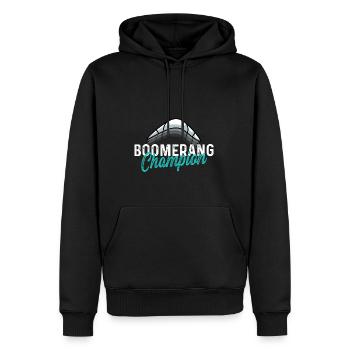 Boomerang -Champion Champion Geschenk - Männer Premium Bio Hoodie - Schwarz - Vorne - Nico (187cm)