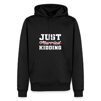 Scherzhaft Komiker Geschenk - Männer Premium Bio Hoodie - Schwarz - Vorne - Nico (187cm)