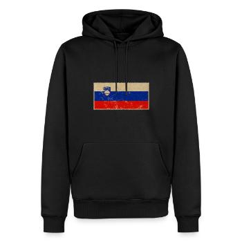Slowenien - Männer Premium Bio Hoodie - Schwarz - Vorne - Nico (187cm)