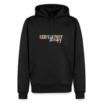 Respiratory Therapy Registered Nurse RN LPN - Men’s Premium Organic Hoodie - black - Front - Nico (187cm)