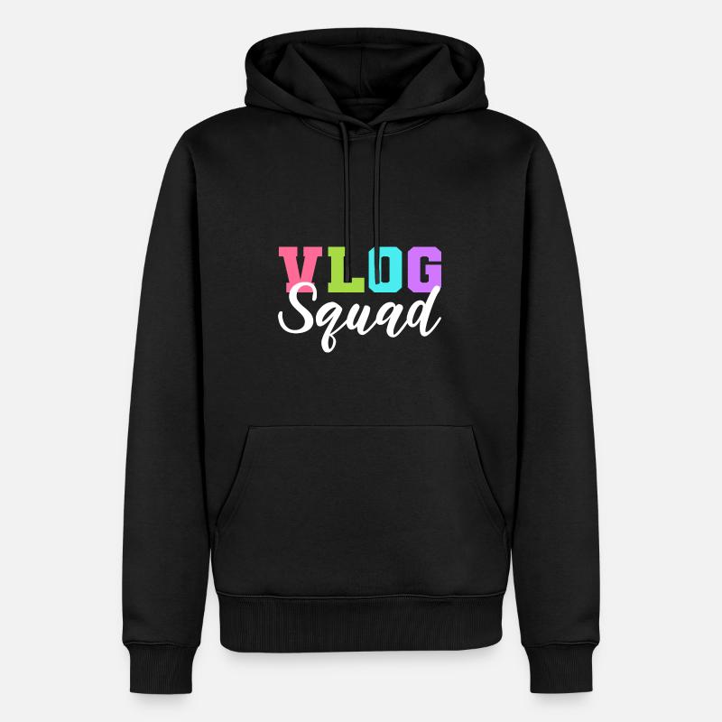 Cadeau Vlog-Kader Videograf - Sweat à capuche Premium bio Homme - noir