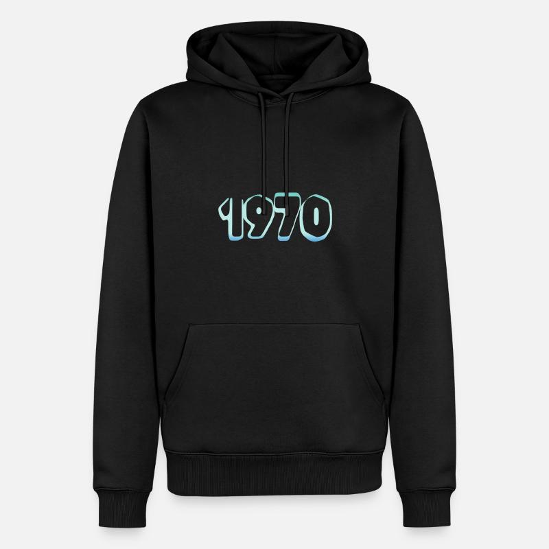 Eisberg 1970 - Sweat à capuche Premium bio Homme - noir