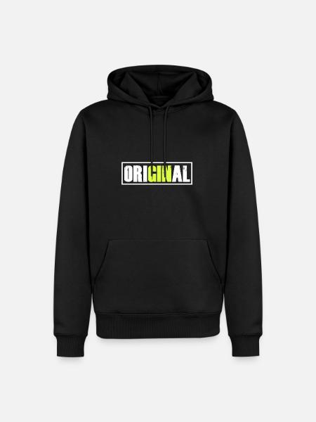 OriGINal GIN Liebhaber Gin - Männer Premium Bio Hoodie - Schwarz