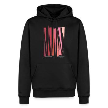 Abstract design For grilling you need a rust - Men’s Premium Organic Hoodie - black - Front - Nico (187cm)