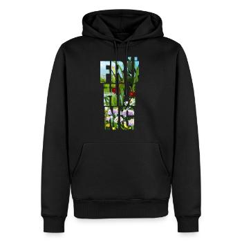 Idée de cadeau de printemps printemps - Sweat à capuche Premium bio Homme - noir - Devant - Nico (187cm)