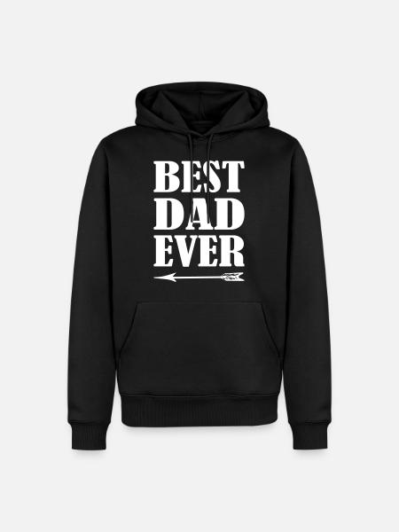 Best Dad Ever - Men’s Premium Organic Hoodie - black