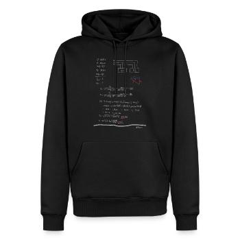 Mathematics Electrical Engineering, School, Studies, Electricity - Men’s Premium Organic Hoodie - black - Front - Nico (187cm)