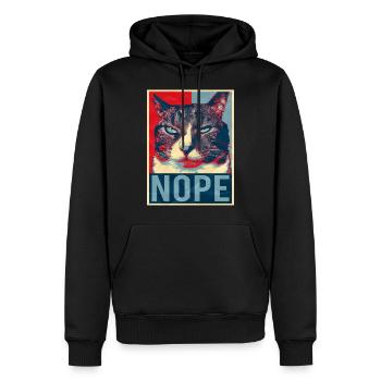 Mal chat pas de cadeau Maine Coon persan drôle - Sweat à capuche Premium bio Homme - noir - Devant - Nico (187cm)
