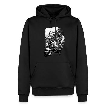 Ocean Brain - Men’s Premium Organic Hoodie - black - Front - Nico (187cm)