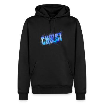 Christ - Männer Premium Bio Hoodie - Schwarz - Vorne - Nico (187cm)