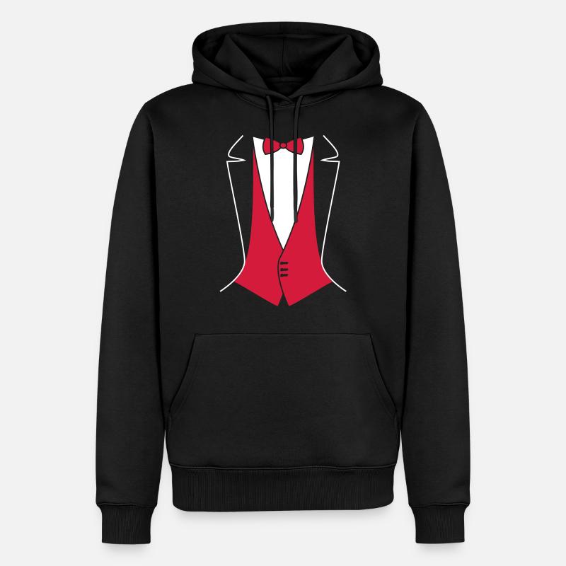 Tails pour enterrement, mariage - Sweat à capuche Premium bio Homme - noir