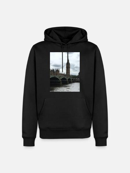 Big Ben London Bridge - Men’s Premium Organic Hoodie - black