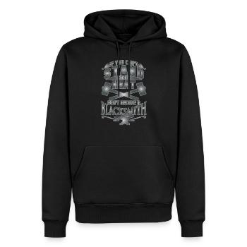 Forge Si vous ne supportez pas la chaleur, ne le faites pas - Sweat à capuche Premium bio Homme - noir - Devant - Nico (187cm)