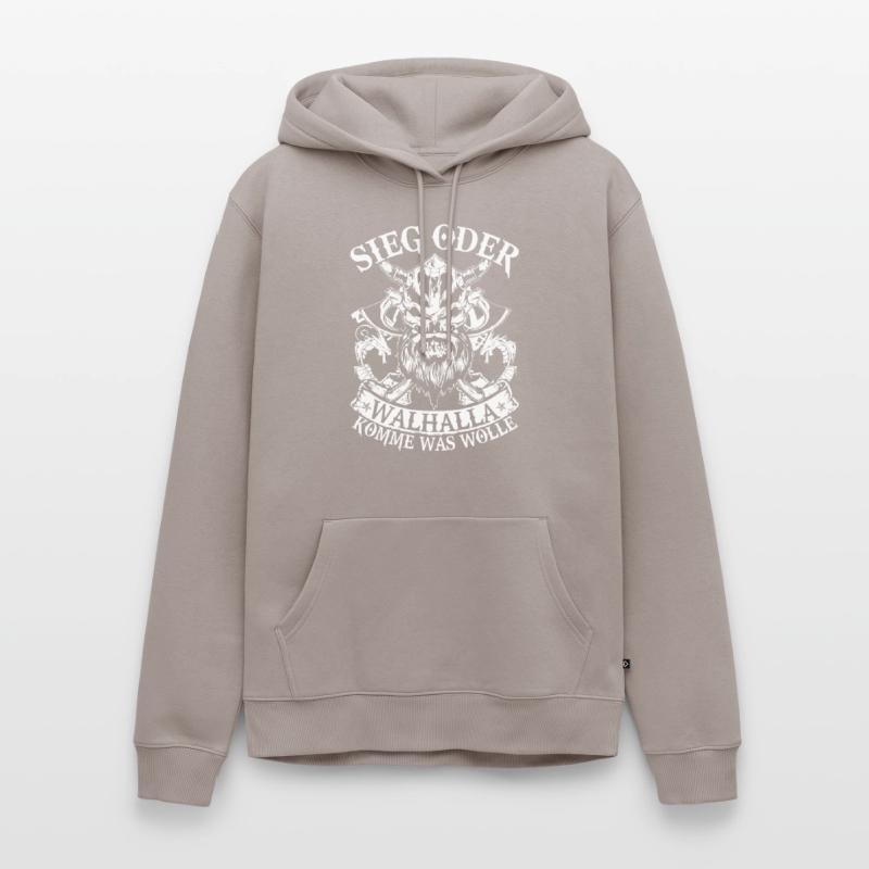 Sieg oder Walhalla Männer Premium Bio Hoodie
