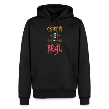 Halloween Kriechen Es echte gruselige Skelett - Männer Premium Bio Hoodie - Schwarz - Vorne - Nico (187cm)