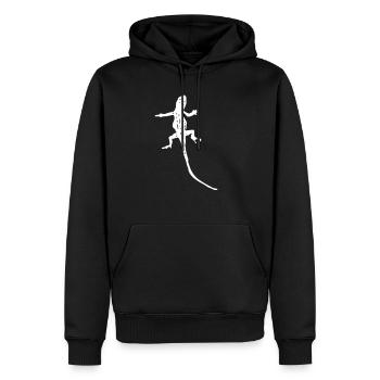 Cadeau pour animal de compagnie lézard Gekko reptiles - Sweat à capuche Premium bio Homme - noir - Devant - Nico (187cm)