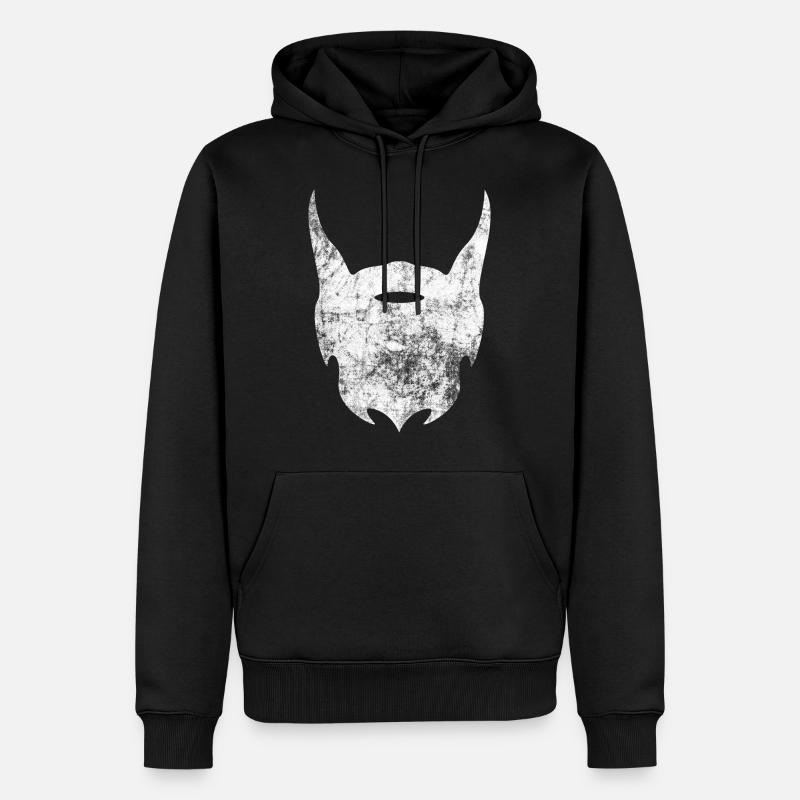 Bart - Männer Premium Bio Hoodie - Schwarz