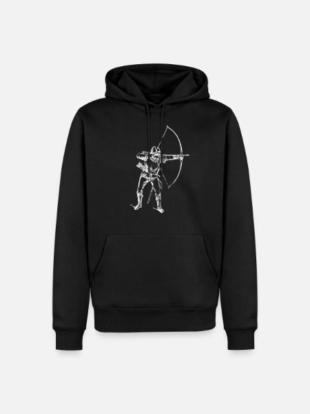archer - Men’s Premium Organic Hoodie - black