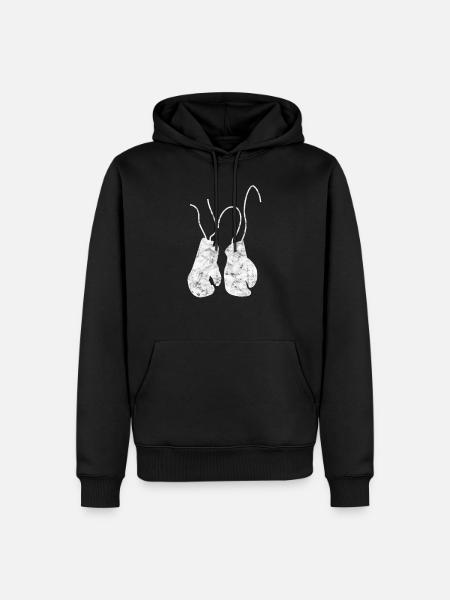 boxe - Sweat à capuche Premium bio Homme - noir