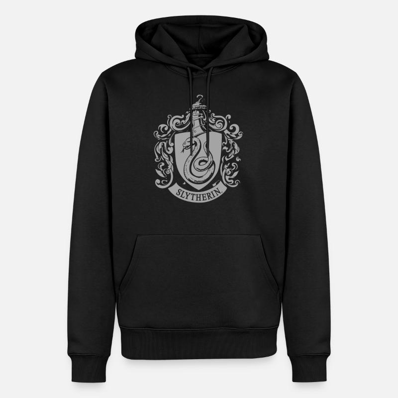 Harry Potter Emblème Serpentard - Sweat à capuche Premium bio Homme - noir