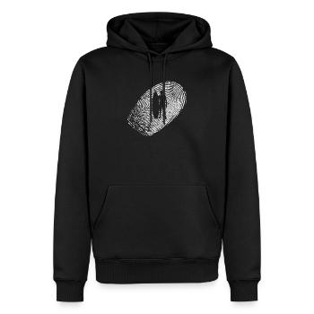 Surfing - Männer Premium Bio Hoodie - Schwarz - Vorne - Nico (187cm)