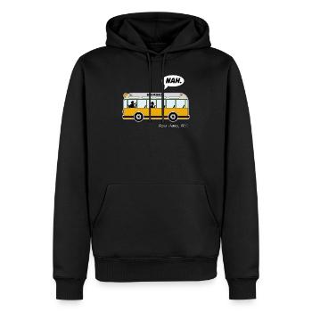 Rosa Parks Bus anti rassismus Nah Nope Geschenk - Männer Premium Bio Hoodie - Schwarz - Vorne - Nico (187cm)