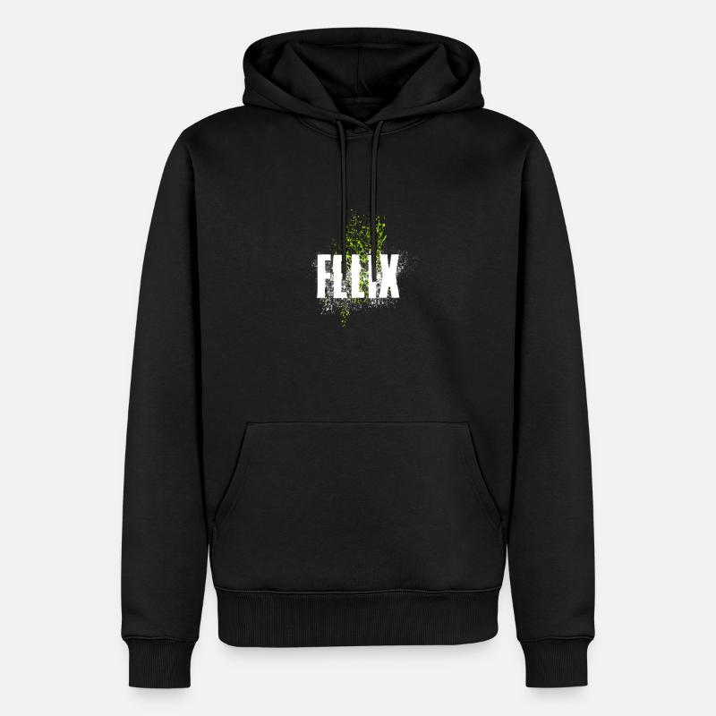 Felix - Männer Premium Bio Hoodie - Schwarz