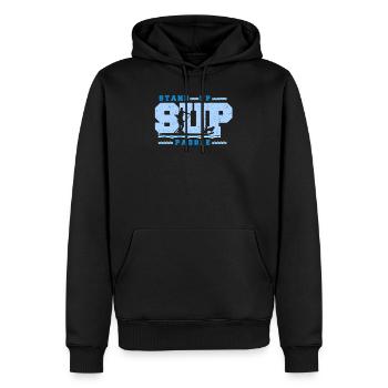 Surf Surfer dans Retro Vintage Sytle, Stand Up Paddle - Sweat à capuche Premium bio Homme - noir - Devant - Nico (187cm)