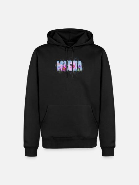 Magda - Männer Premium Bio Hoodie - Schwarz