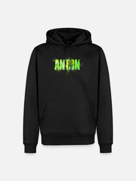 Anton - Men’s Premium Organic Hoodie - black