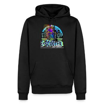 Escooter Electricscooter cooler Cheeseburger Tour - Männer Premium Bio Hoodie - Schwarz - Vorne - Nico (187cm)