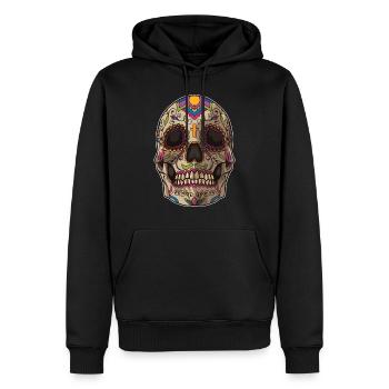 Sugar Skull | Dia De Los Muertos Mexican Holiday - Männer Premium Bio Hoodie - Schwarz - Vorne - Nico (187cm)
