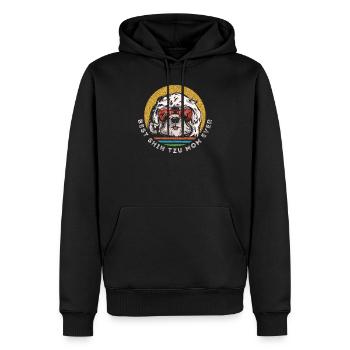 Meilleur maman Shih Tzu jamais - cadeau drôle de propriétaire de chien mignon - Sweat à capuche Premium bio Homme - noir - Devant - Nico (187cm)