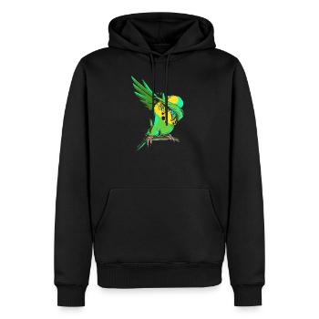 Betupfen Wellensittich - lustige Dab Wellensittich Besitzer Geschenk - Männer Premium Bio Hoodie - Schwarz - Vorne - Nico (187cm)