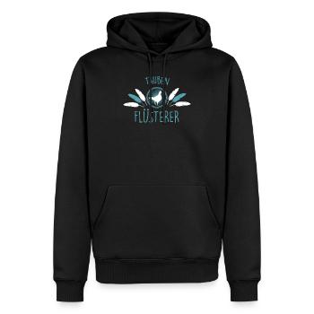 Pigeons-voyageurs Chemises Pigeons Chuchoteurs de pigeons - Sweat à capuche Premium bio Homme - noir - Devant - Nico (187cm)