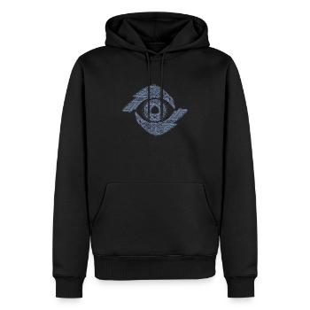 Odin Rabe Huginn Muninn ragnarok myther thor Geschenk - Männer Premium Bio Hoodie - Schwarz - Vorne - Nico (187cm)