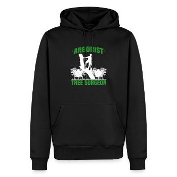 Arborists tree surgeon tree processor chainsaw gift - Men’s Premium Organic Hoodie - black - Front - Nico (187cm)