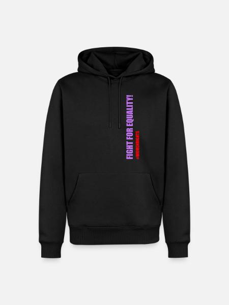 Frauenrechte sind Menschenrechte - Männer Premium Bio Hoodie - Schwarz
