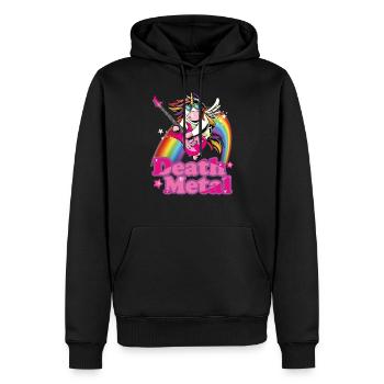 Heavy Metal - Sweat à capuche Premium bio Homme - noir - Devant - Nico (187cm)