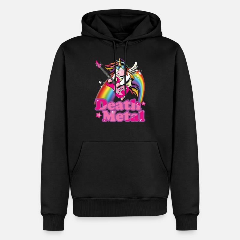 Heavy Metal - Sudadera con capucha prémium ecológica para hombre - negro