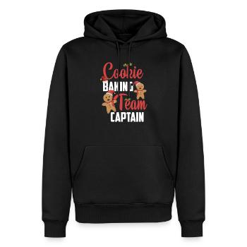 Cookie Baking Team Captain Lebkuchen Weihnachten - Männer Premium Bio Hoodie - Schwarz - Vorne - Nico (187cm)