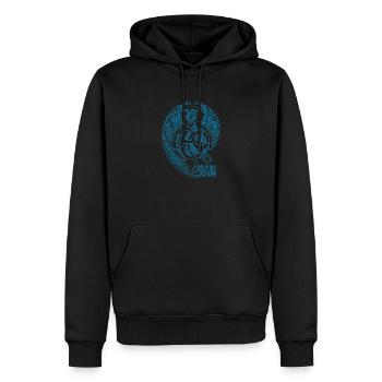 Jormungandr Viking Dragon Boot Ragnarok Runen Geschenk - Männer Premium Bio Hoodie - Schwarz - Vorne - Nico (187cm)