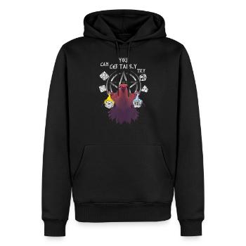 RPG Cube D20 Jeu de rôle Dice Dragons Pentagram - Sweat à capuche Premium bio Homme - noir - Devant - Nico (187cm)